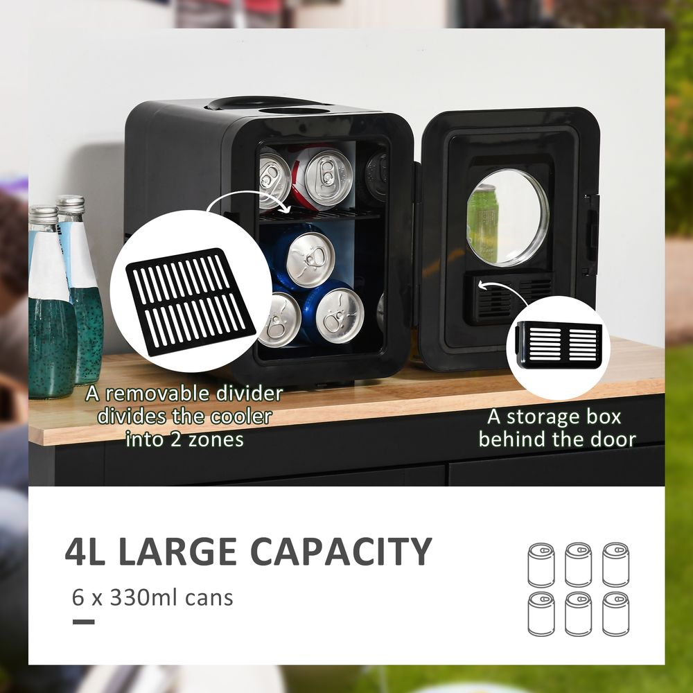 Black 4L Mini Fridge