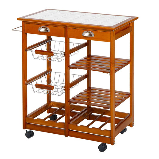 Kitchen Trolley and Wine Rack