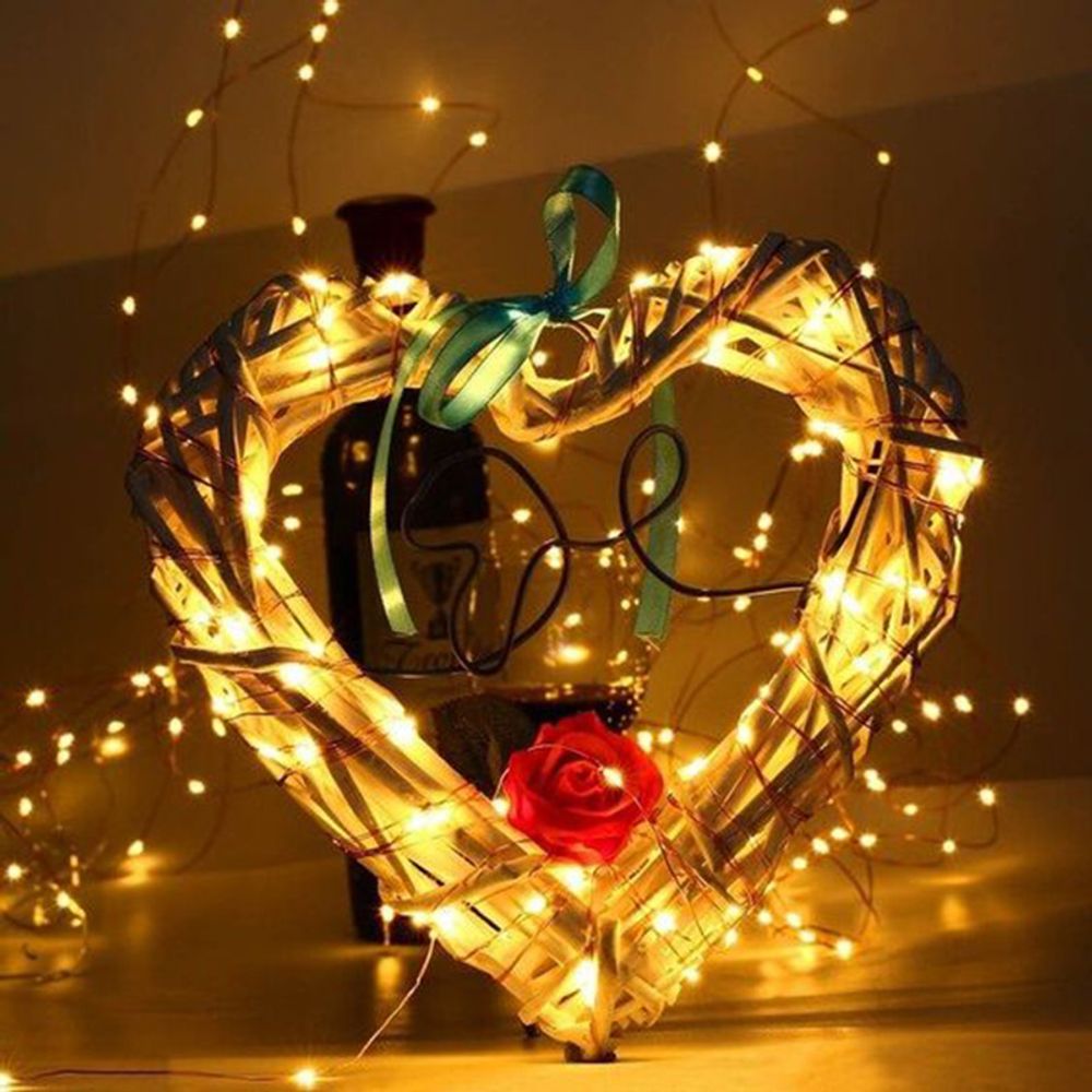 2M Curtain Fairy String Light LED Christmas Decorations for Home Birthday Wedding Valentines Day Table Decor Garland Light