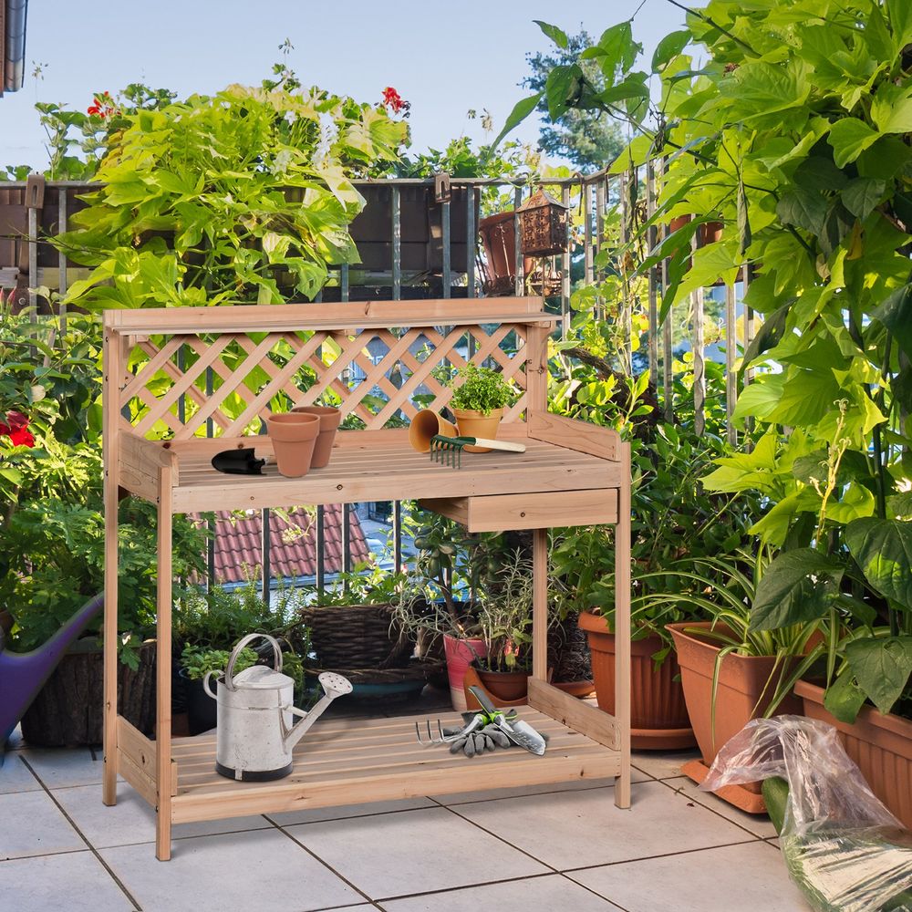 Garden Potting Table Firwood