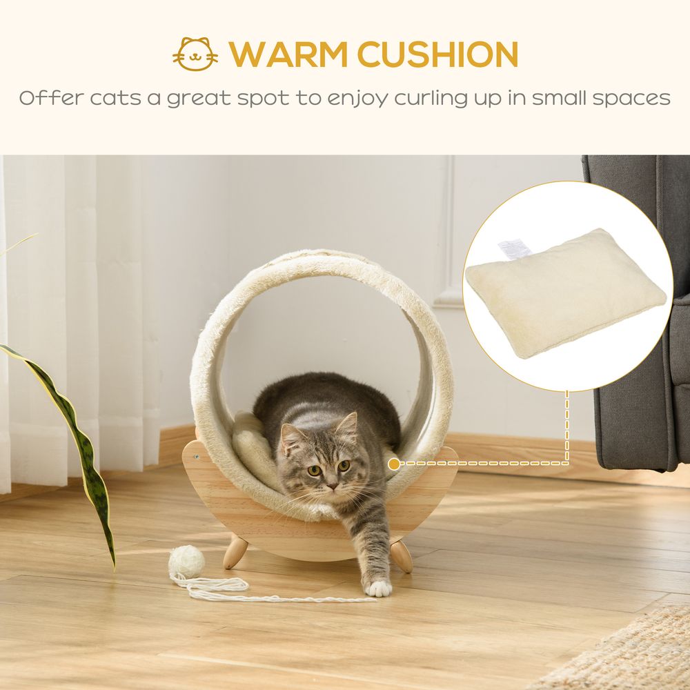Circle Cat House with Scratcher