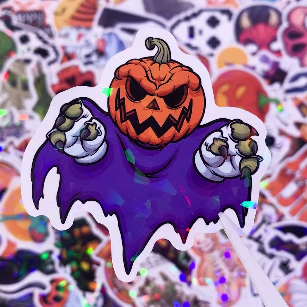 Holographic Halloween Stickers