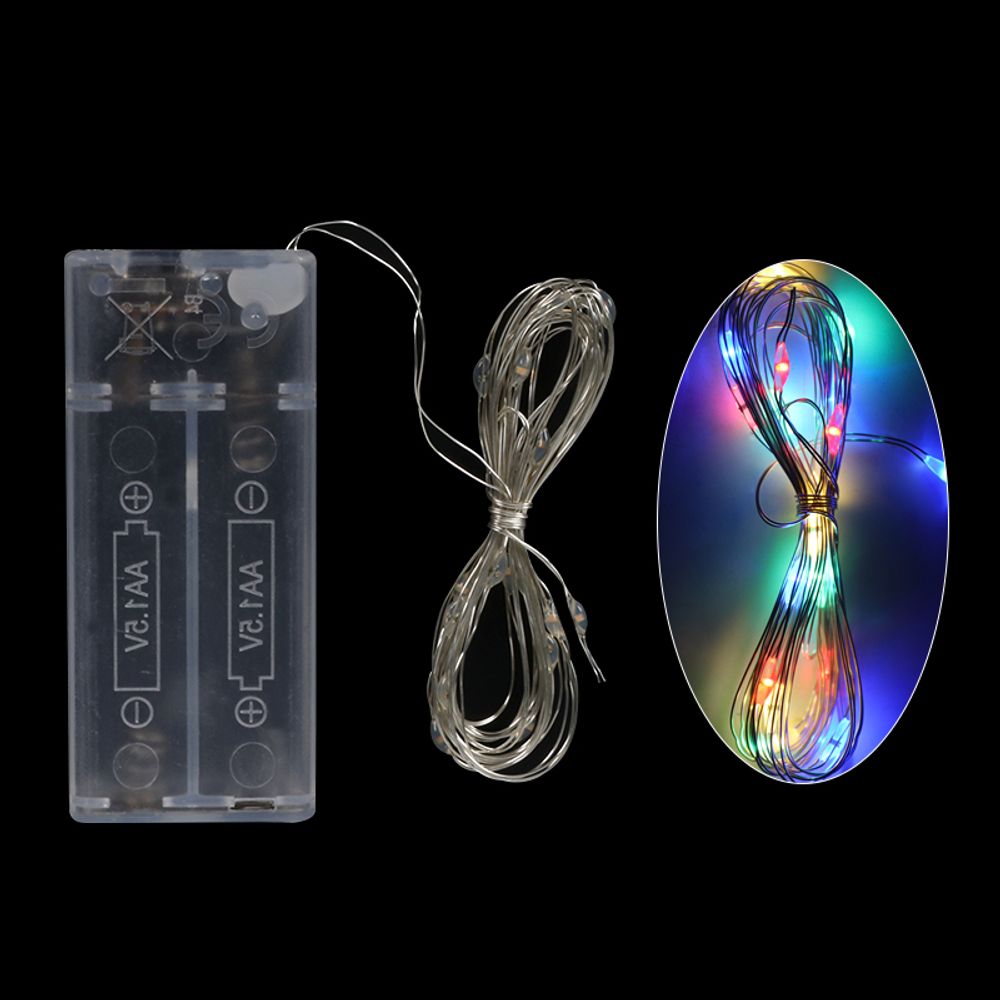 2M Curtain Fairy String Light LED Christmas Decorations for Home Birthday Wedding Valentines Day Table Decor Garland Light