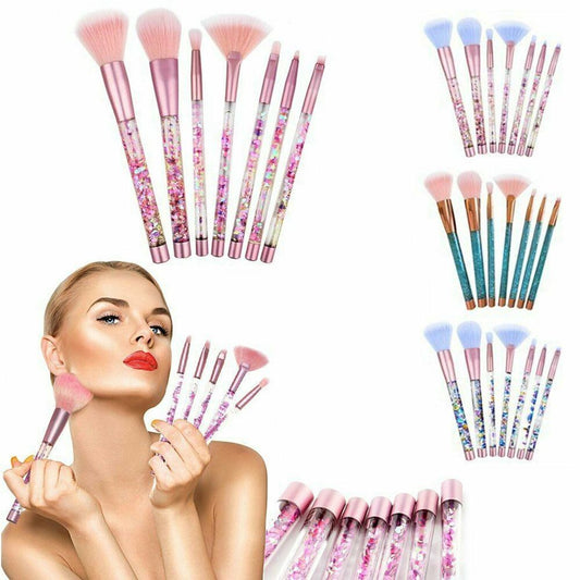 Glitter Makeup Brush Set x7