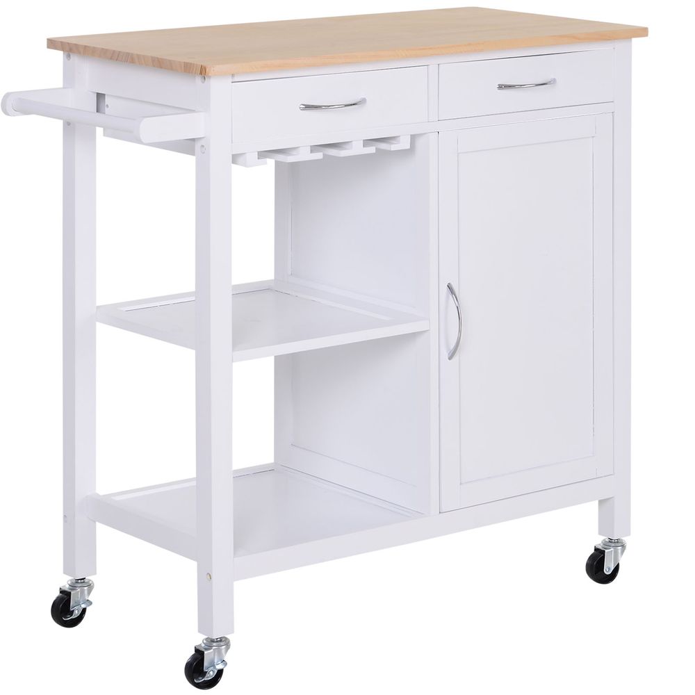 Trolley with 2 Drawers & 2 Shelves