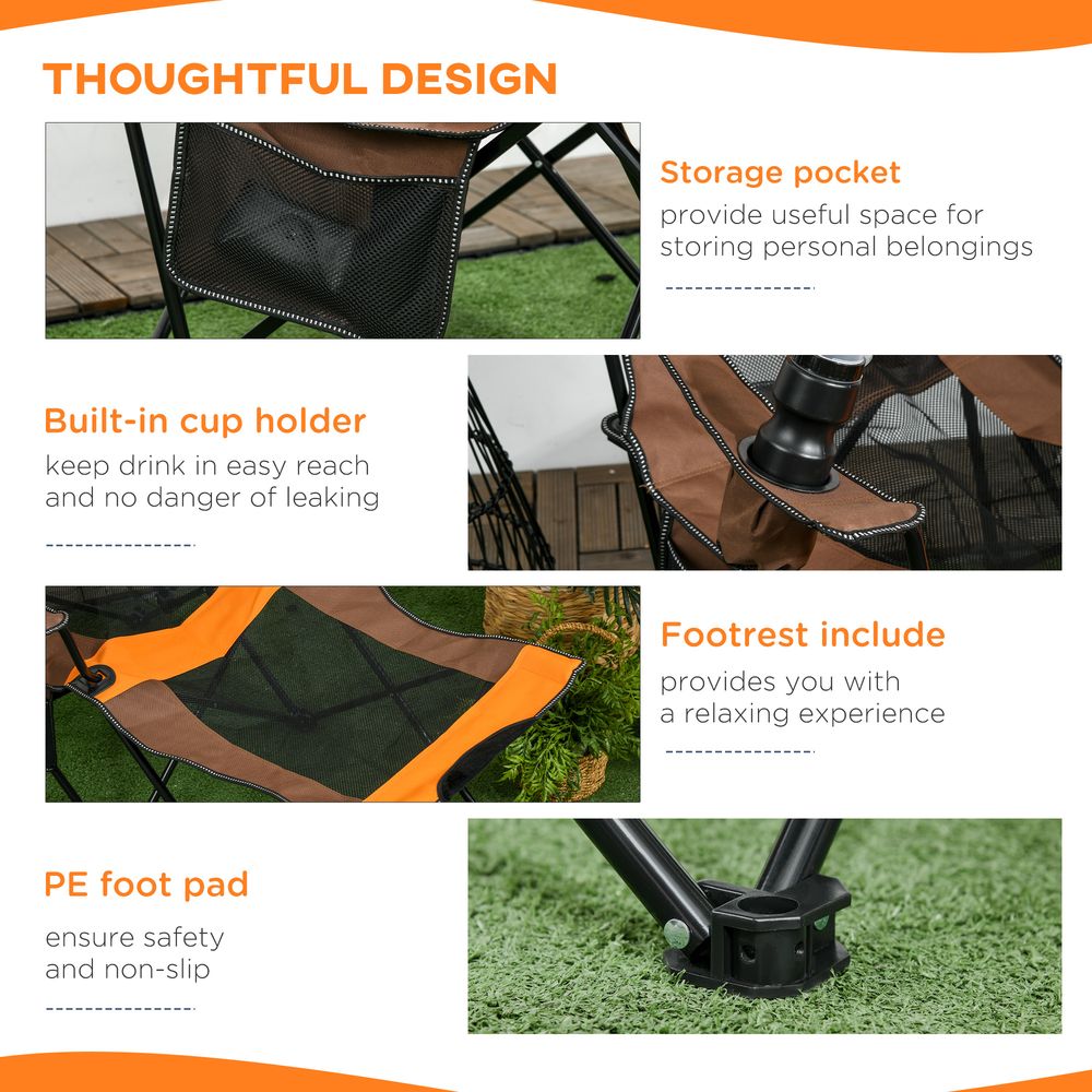 Portable Lounger Chair with Footrest