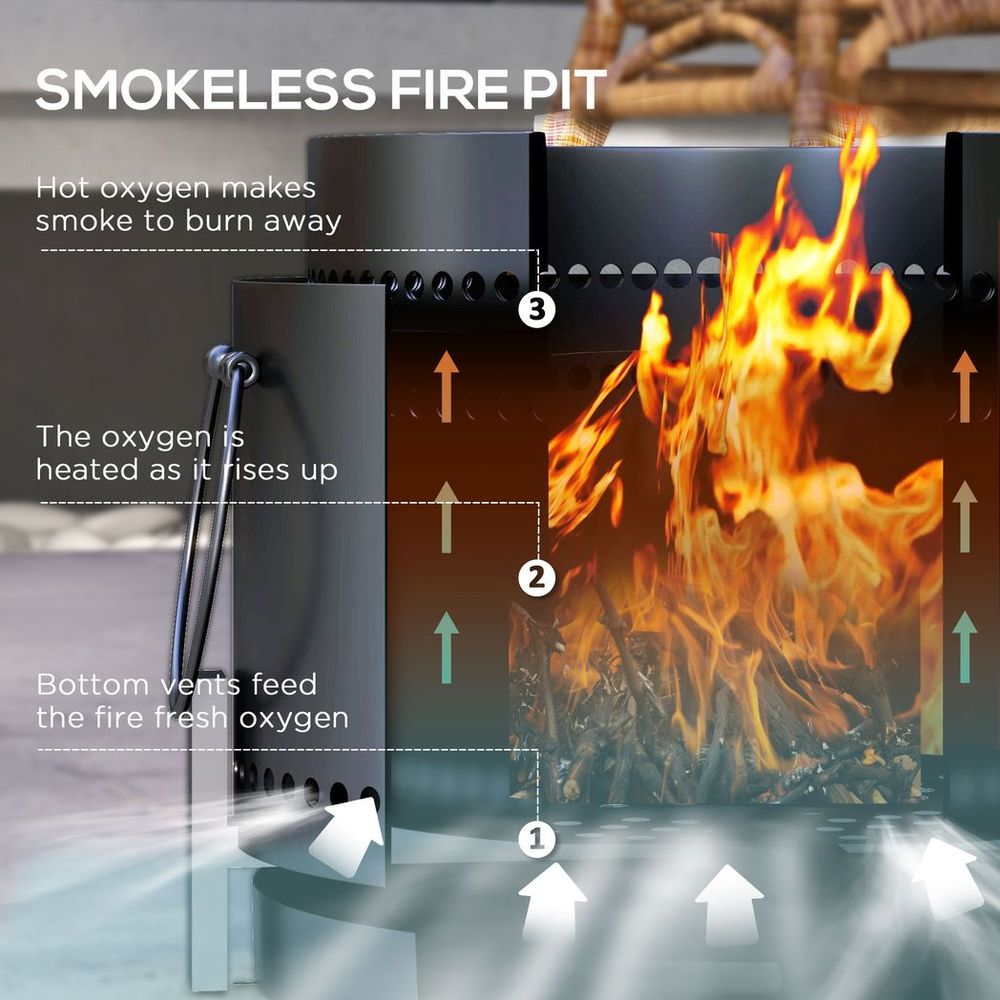 Smokeless Metal Fire Pit- Small