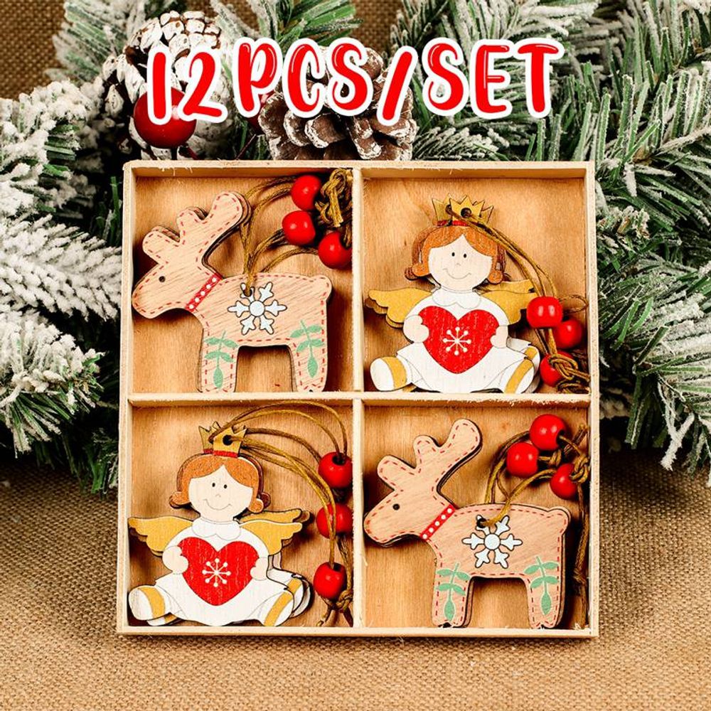 Wooden Gnome Pendants