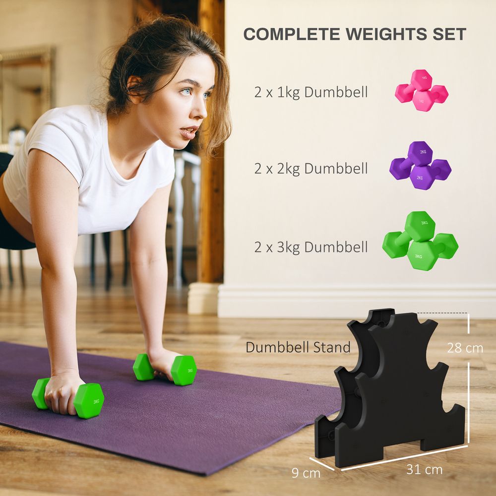 Dumbbell Set with Stand