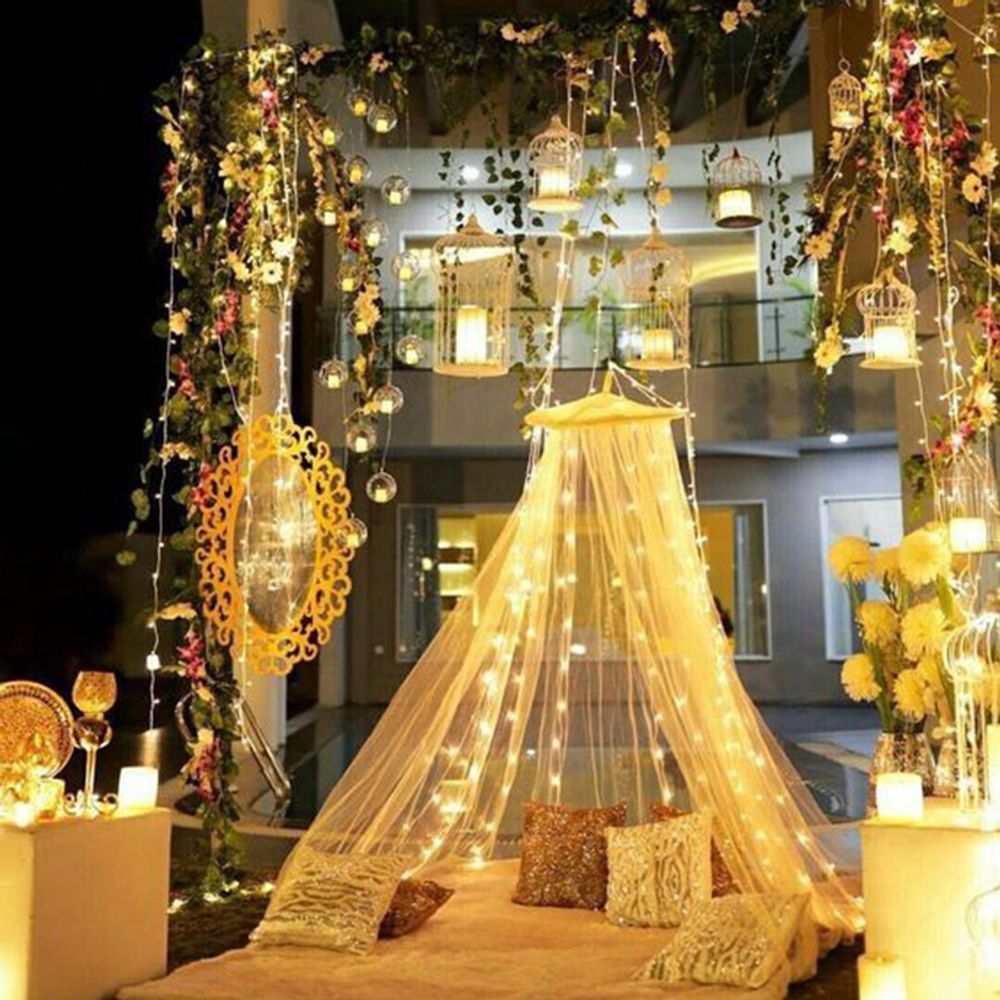 2M Curtain Fairy String Light LED Christmas Decorations for Home Birthday Wedding Valentines Day Table Decor Garland Light