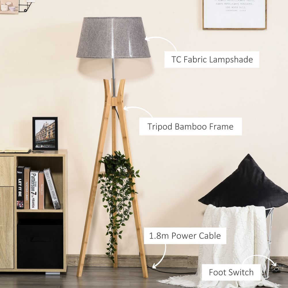 Floor Lamp Grey Tripod