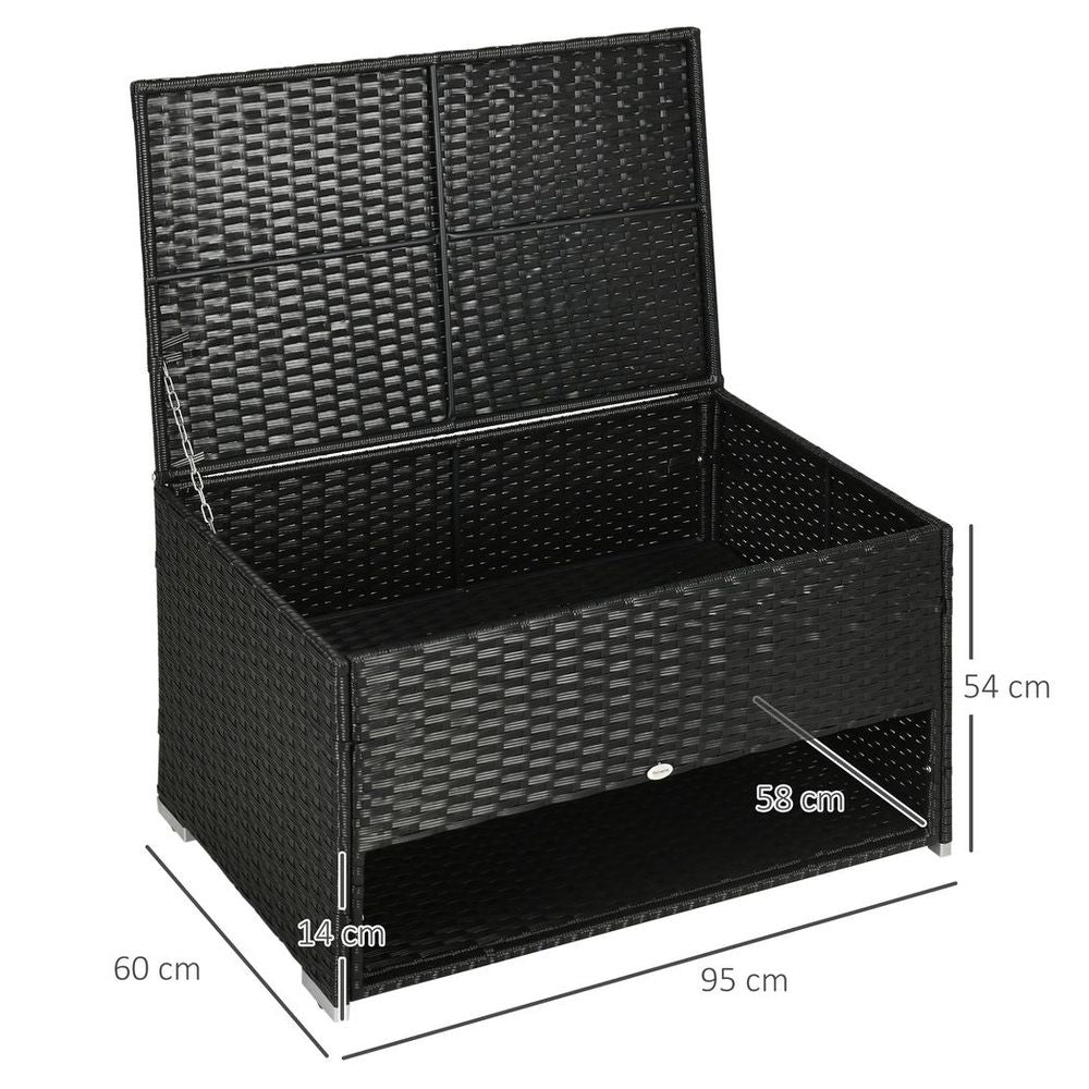 Wicker Garden Storage Box
