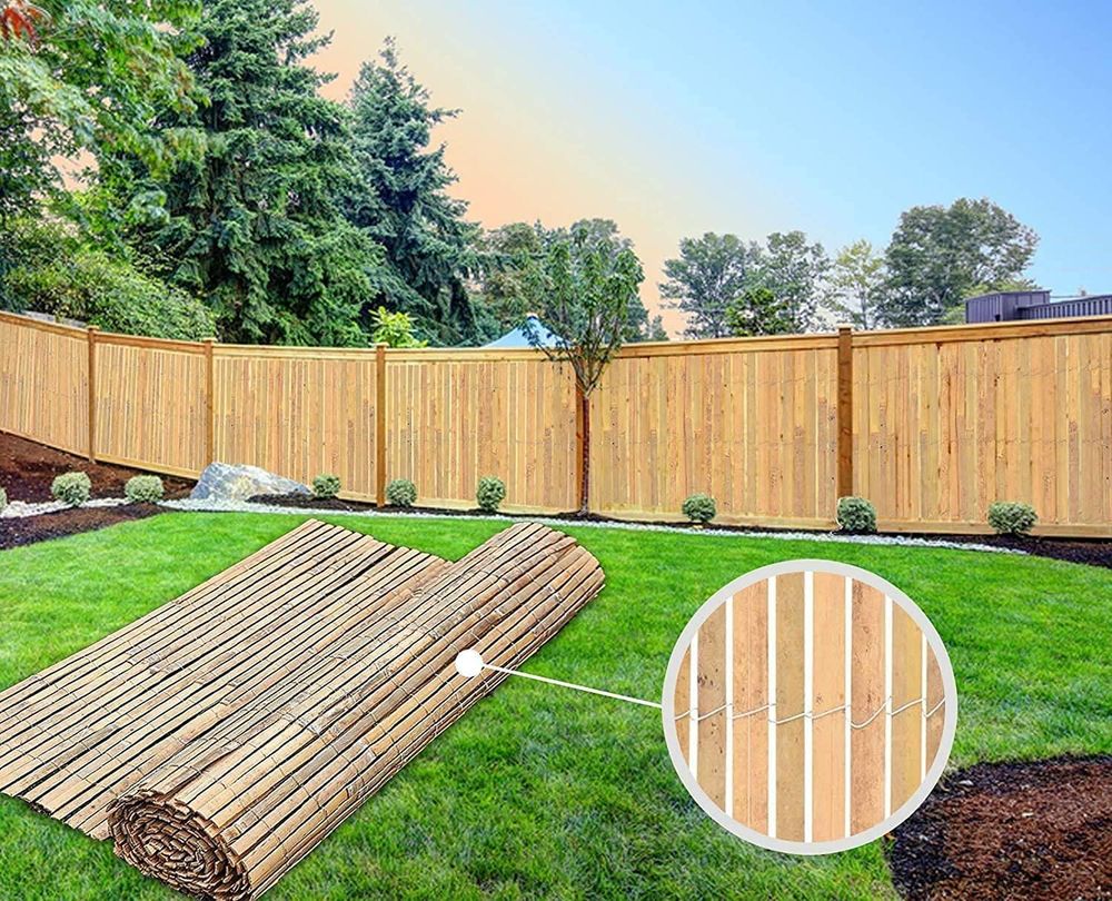 Slatted Bamboo Fence
