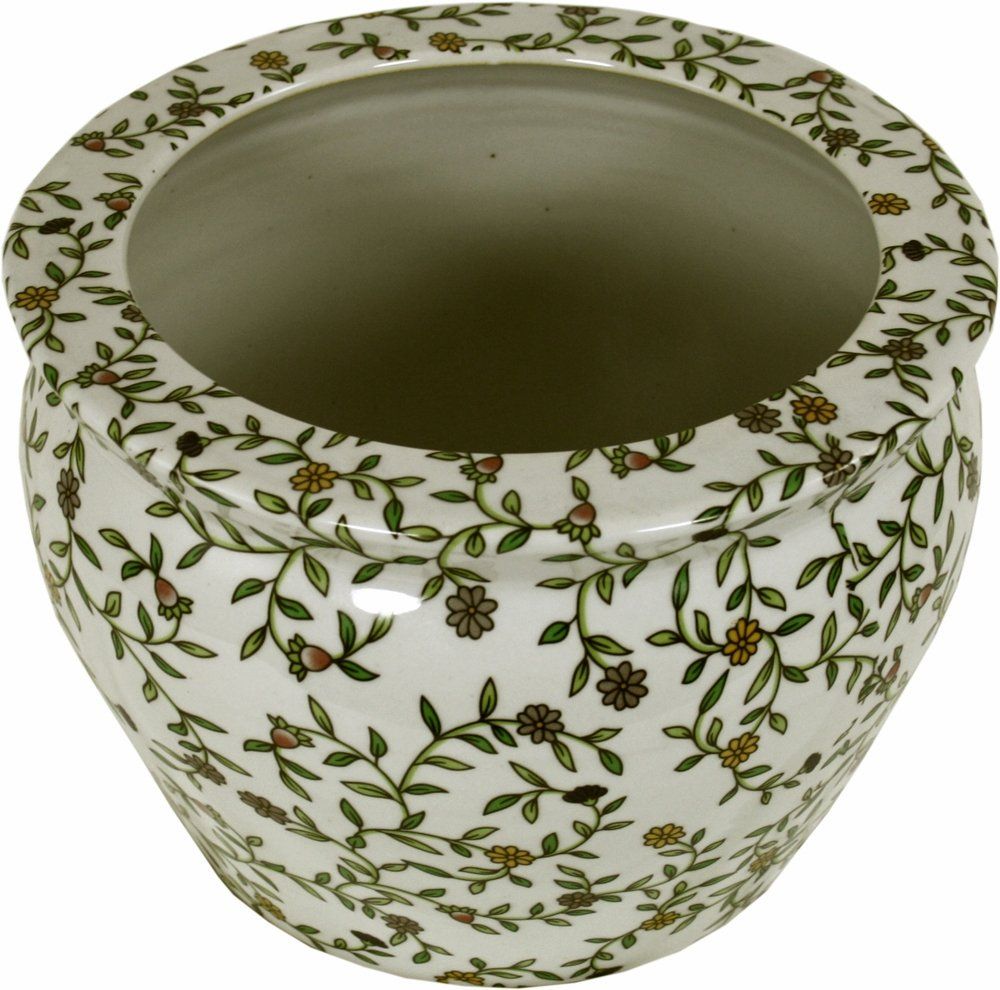Vintage Floral Planter