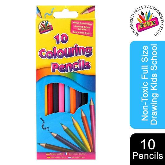 10 Bright Colouring Pencils