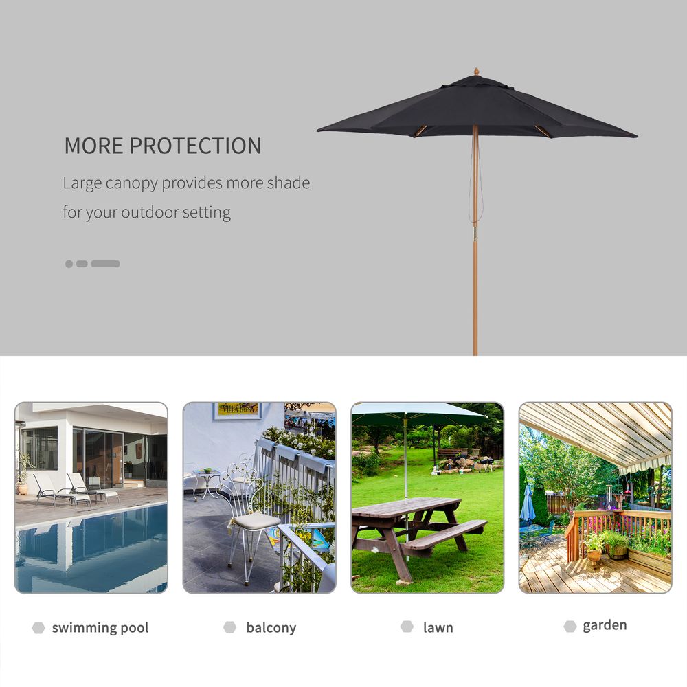 Wooden Sun Shade 2.5m
