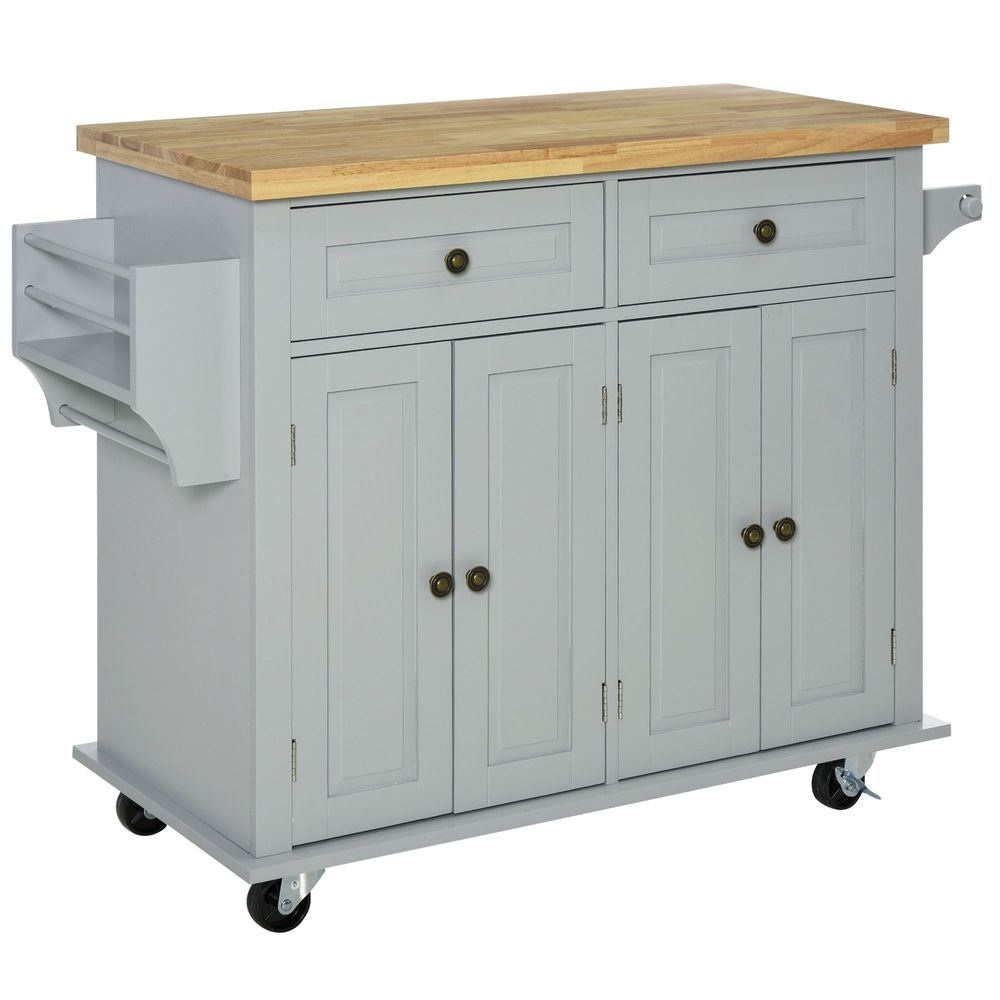 Kitchen Island Spice Rack with Wheels