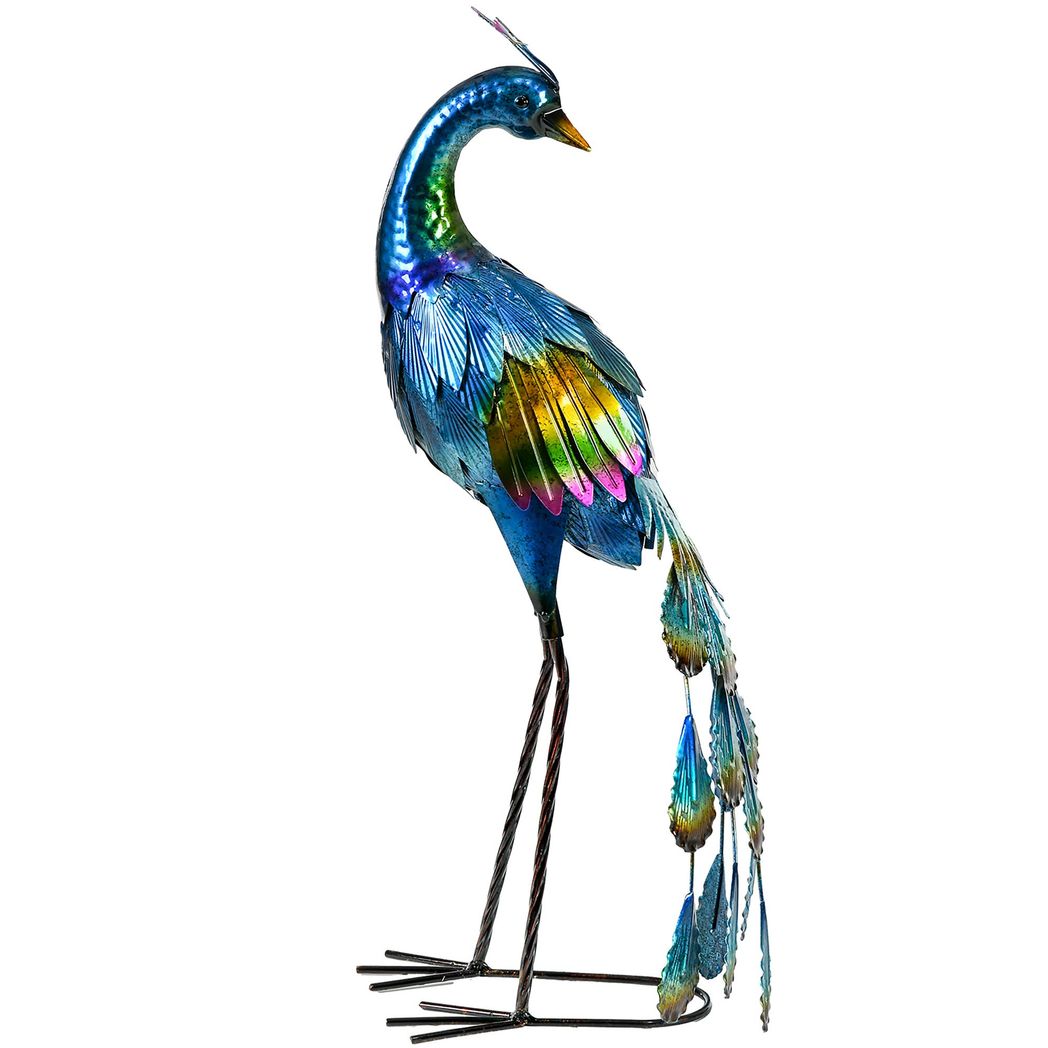 Peacock Sculpture Garden Statue