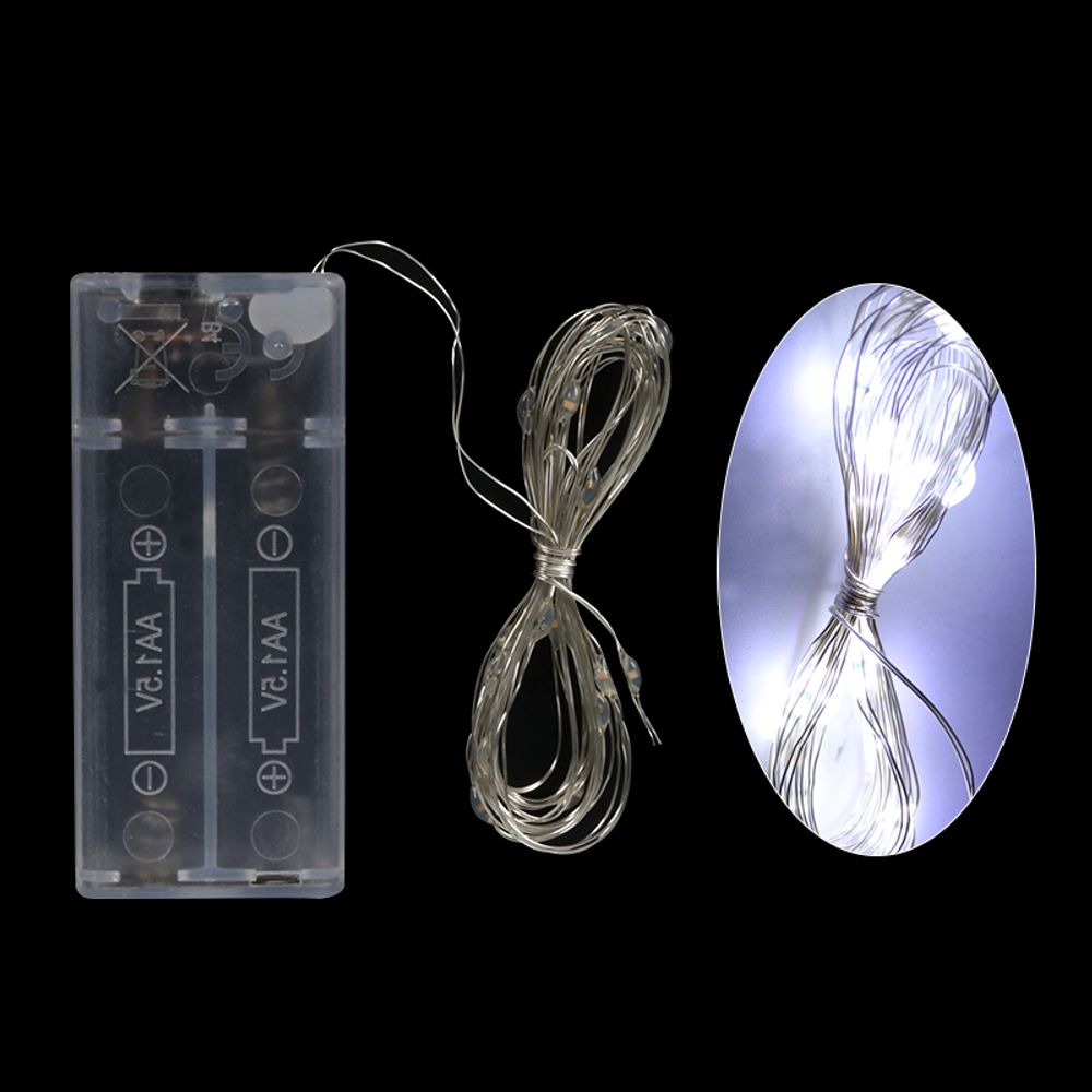 2M Curtain Fairy String Light LED Christmas Decorations for Home Birthday Wedding Valentines Day Table Decor Garland Light