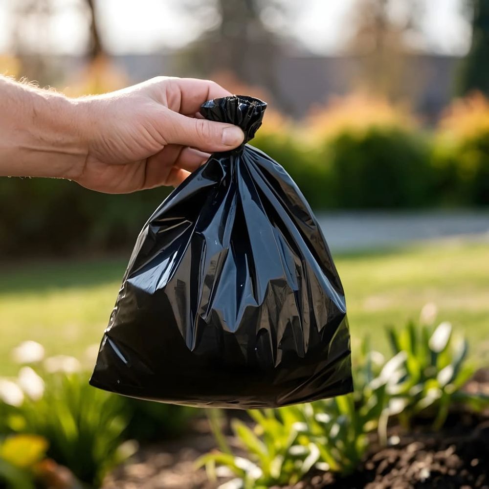 vidaXL Dog Poop Bags 750 pcs Black 30x20 cm PE