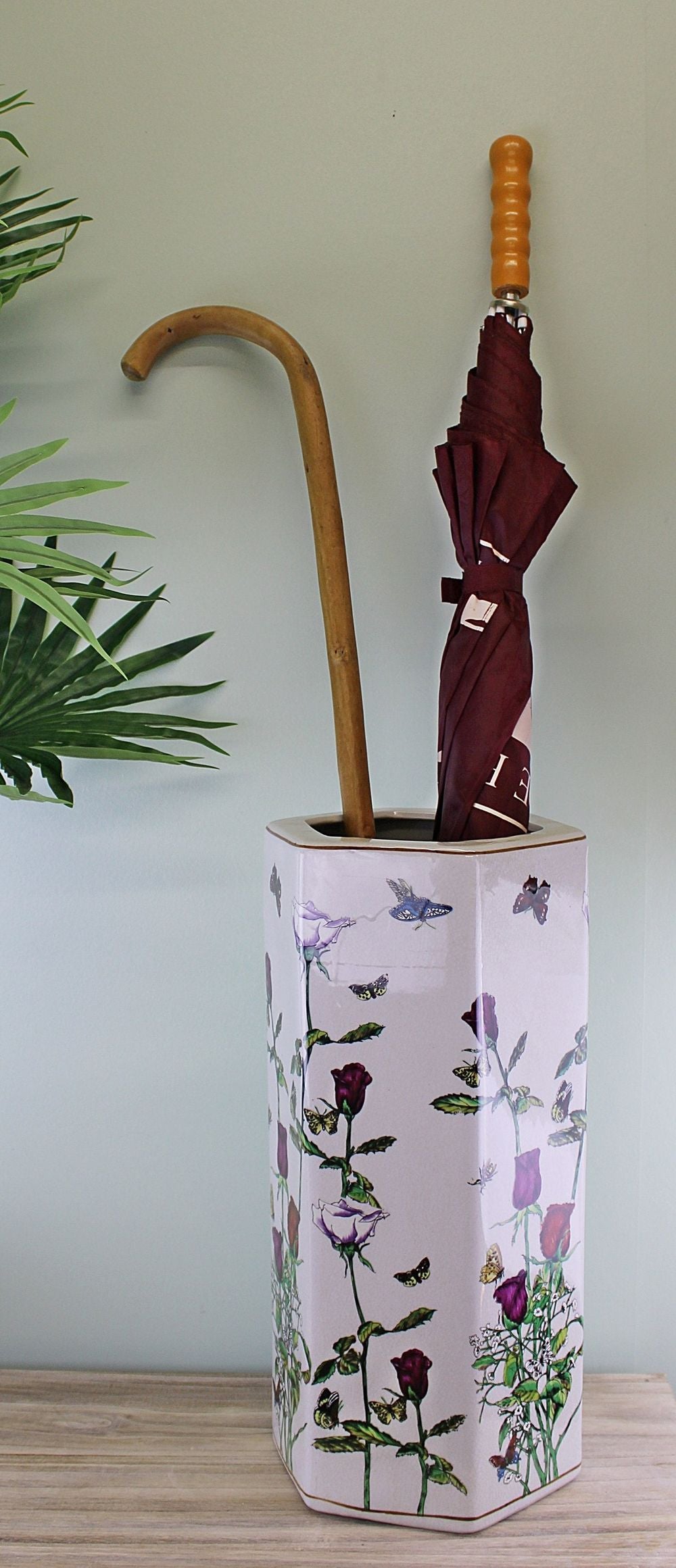 Ceramic Butterfly Umbrella Holder