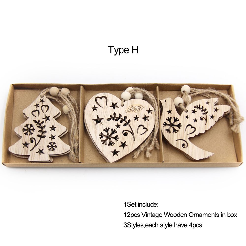 Wooden Snowflake Decorations