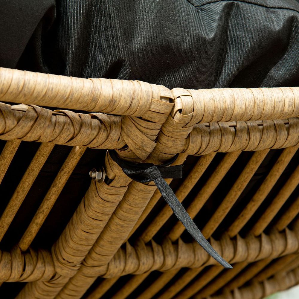 Rocking Chair Cushioned Rattan