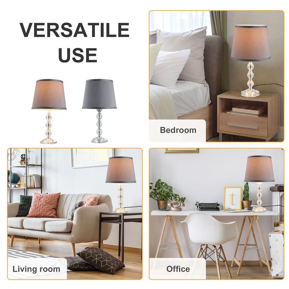 Elegant Crystal Base Table Lamp