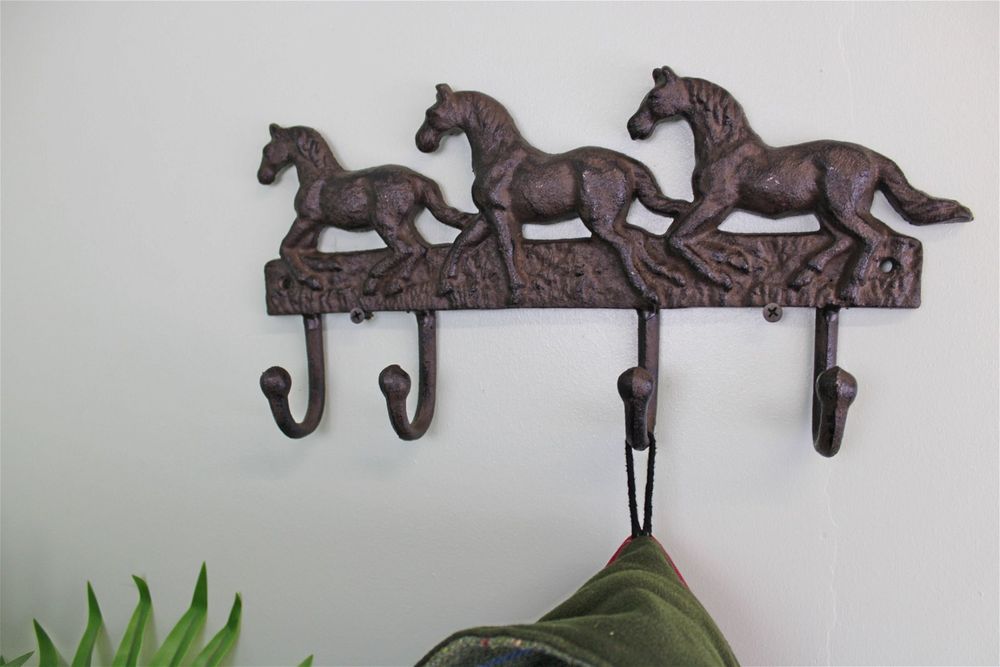 Horse Cast Iron Wall Hooks