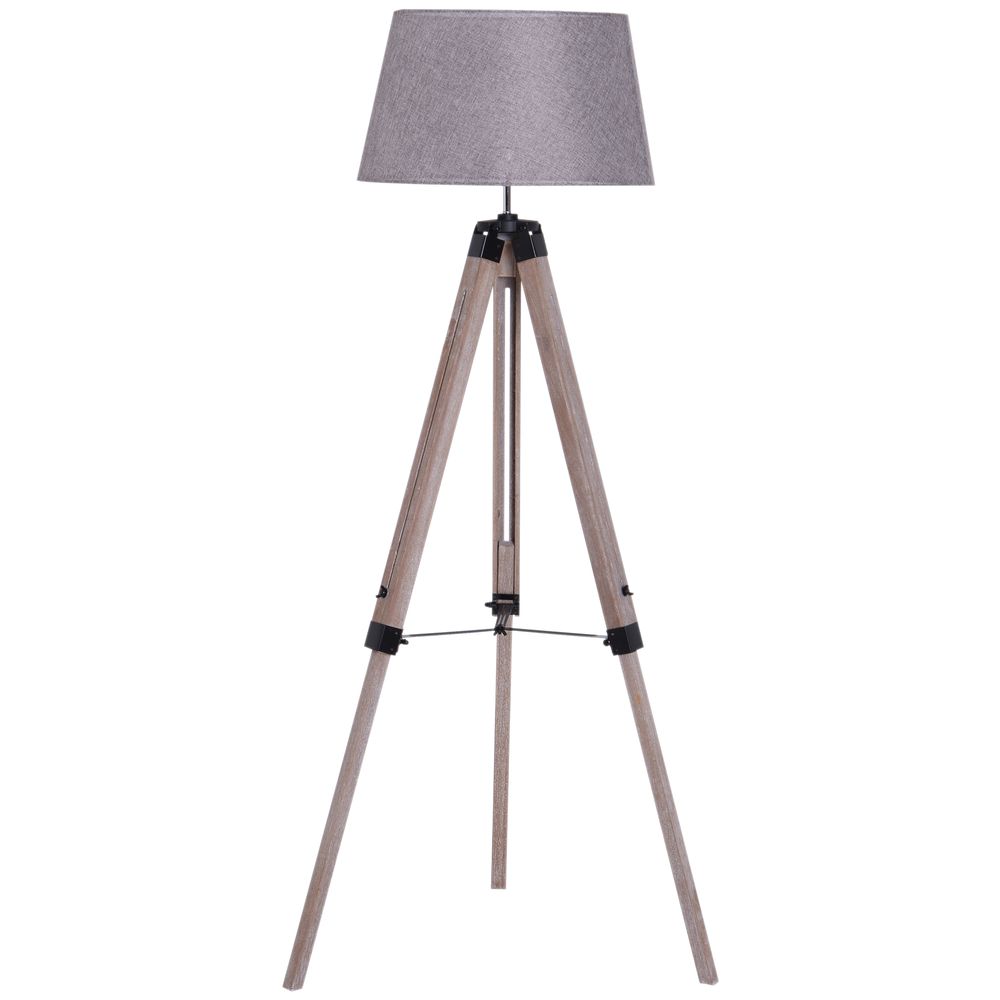 Tripod Fabric Shade Lamp