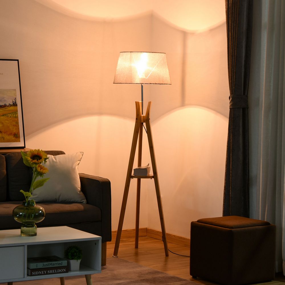 Floor Lamp Grey Tripod