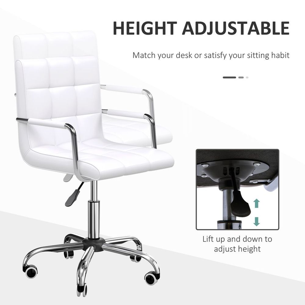 White Office Swivel Chair