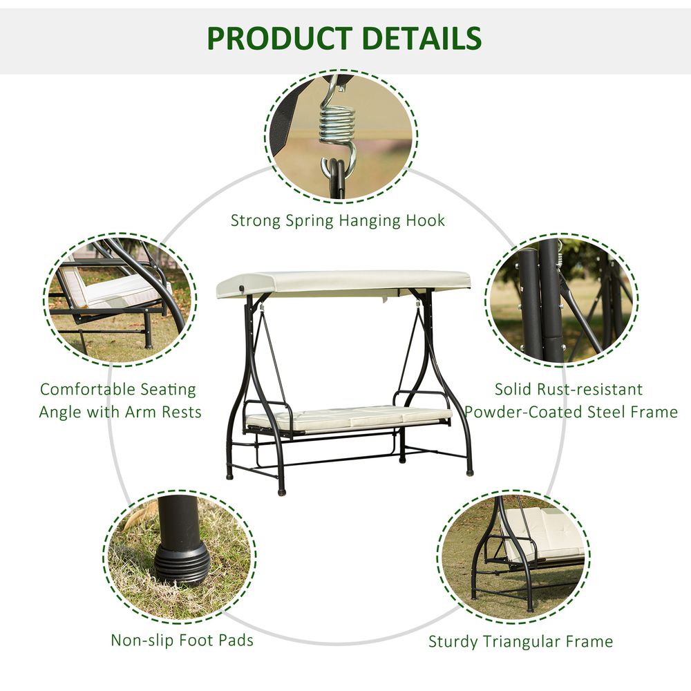 Patio Swinging Padded Chair
