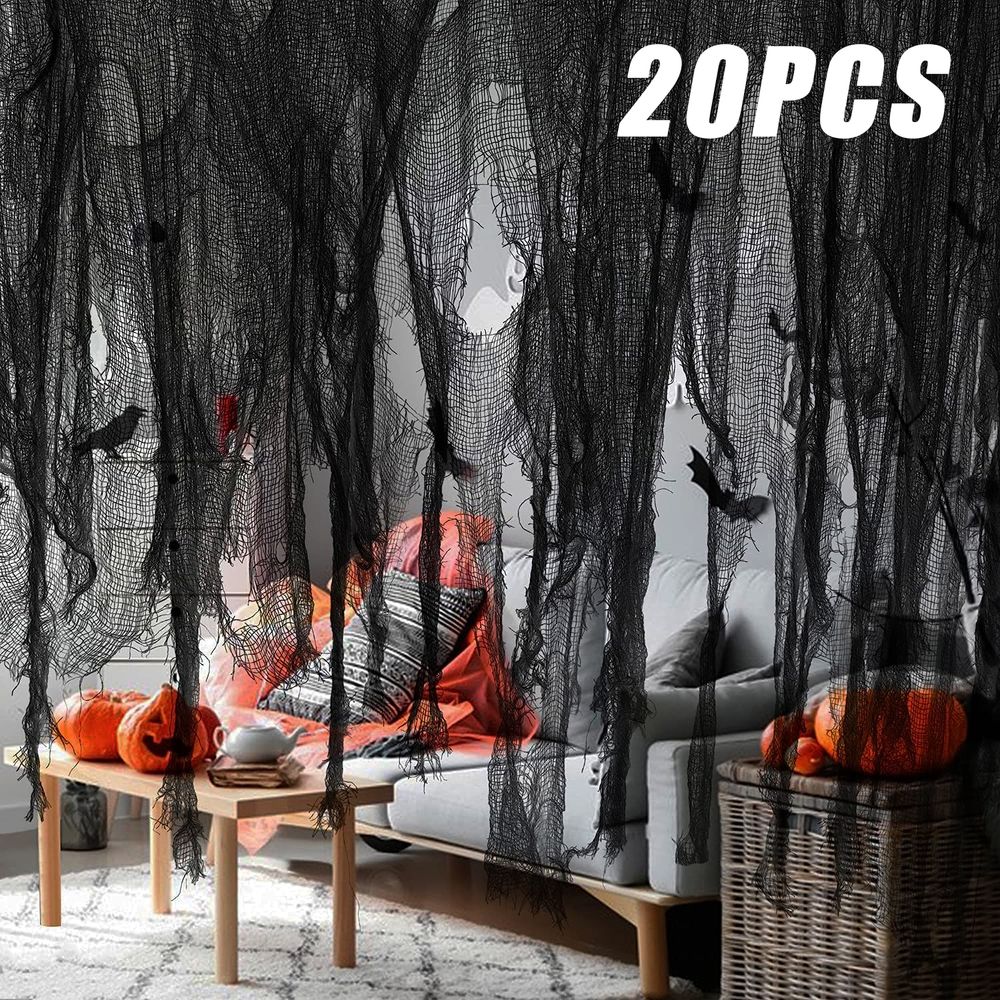 Black Gauze Ghost Cloth