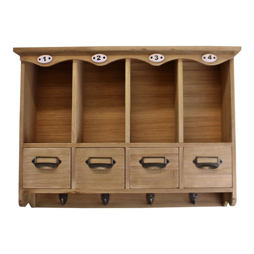 Hanging Wooden Storage Unit