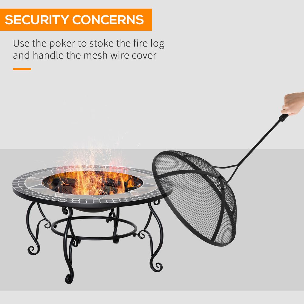 Mosaic Fire Pit/BBQ 80cm