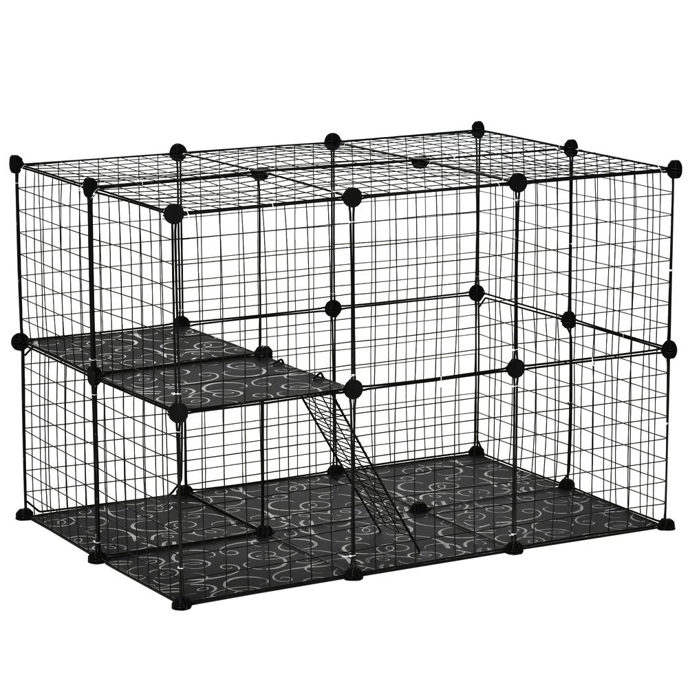 Small Animal Playpen with Ramps