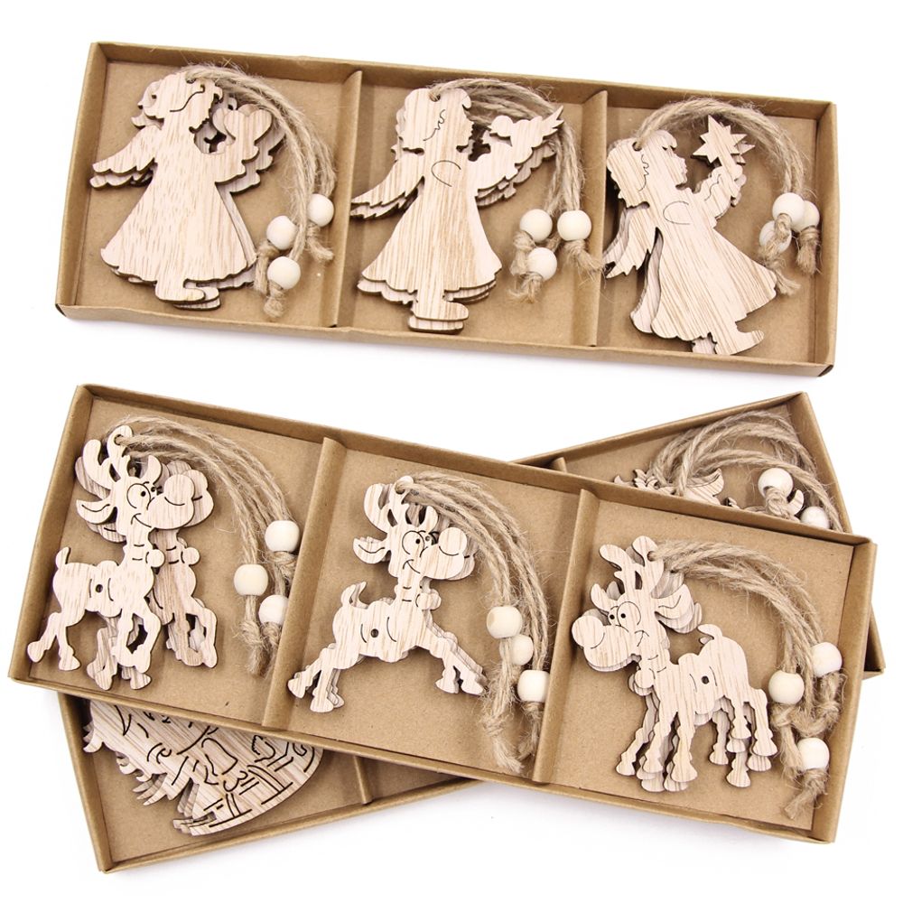 Wooden Snowflake Decorations