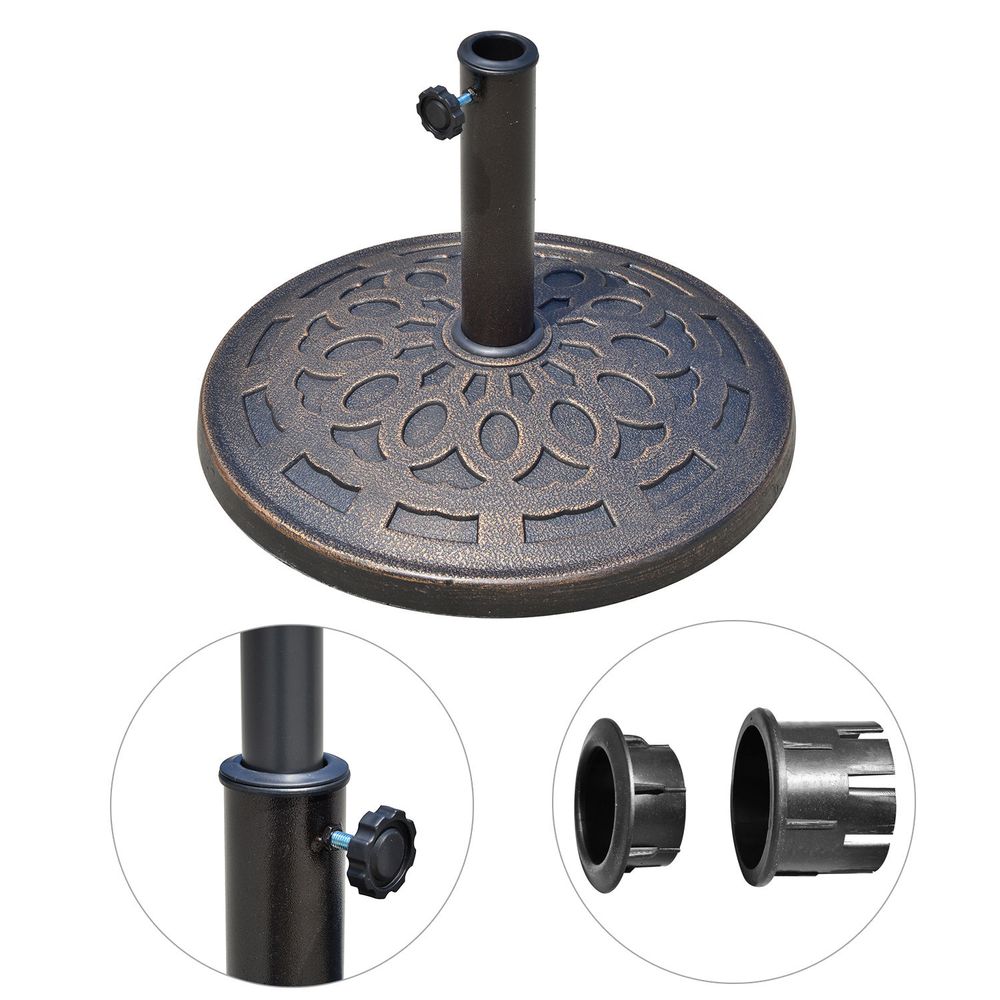 Bronze Parasol Base Round