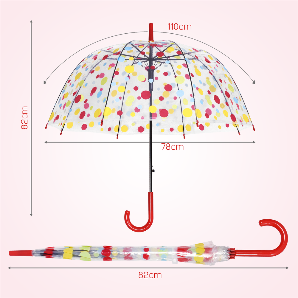 Pink Polka Umbrella
