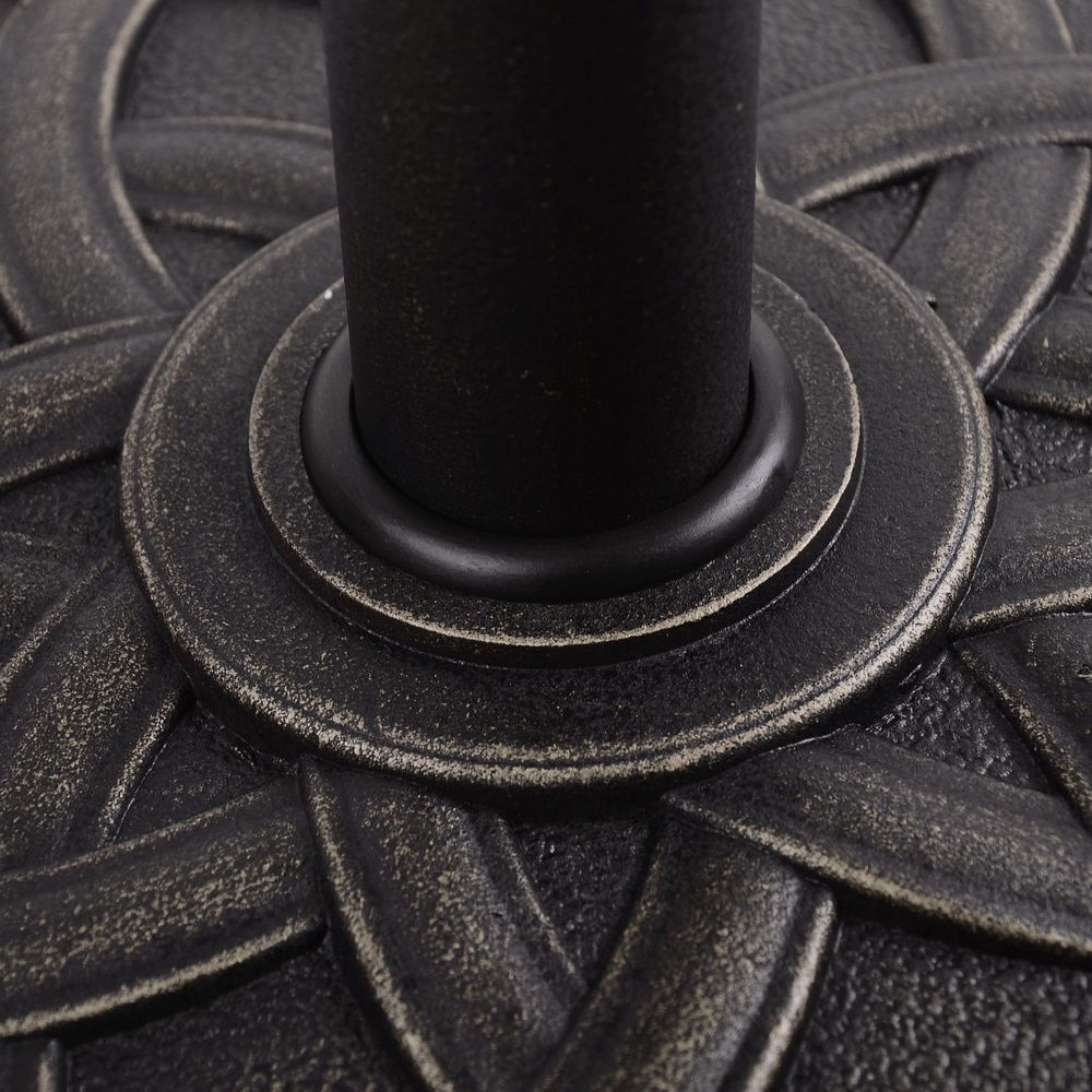 Bronze Circle Resin Parasol Stand