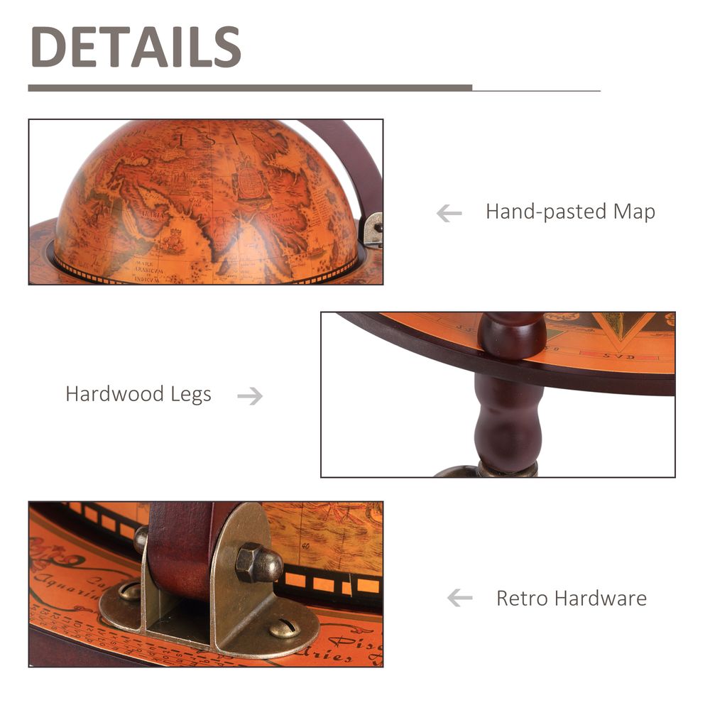 Retro Style Globe Bar 61cm