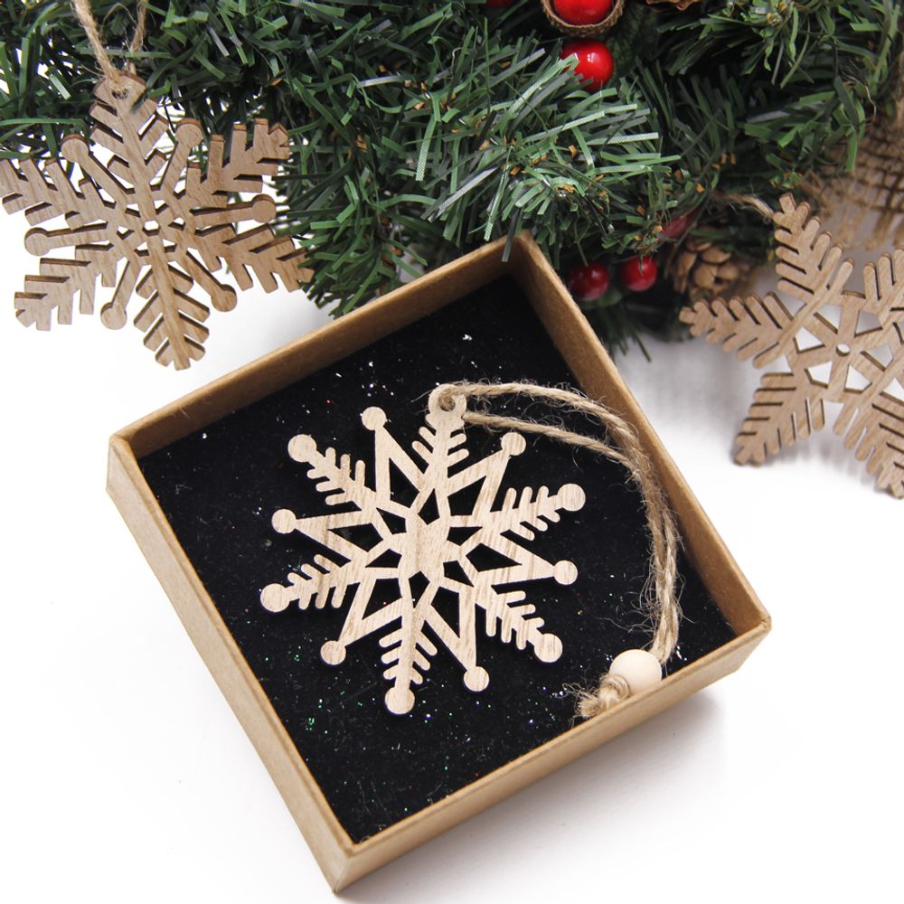 Wooden Snowflake Decorations
