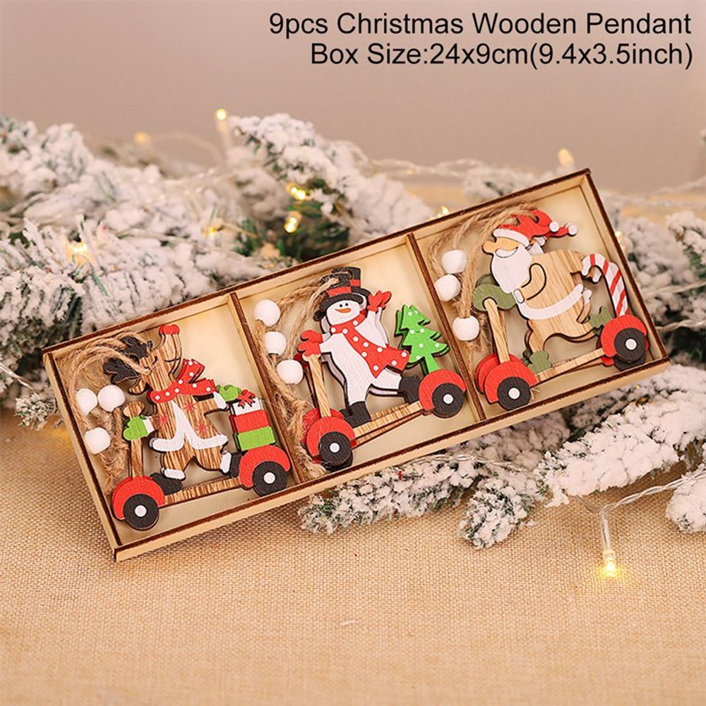 Wooden Gnome Pendants