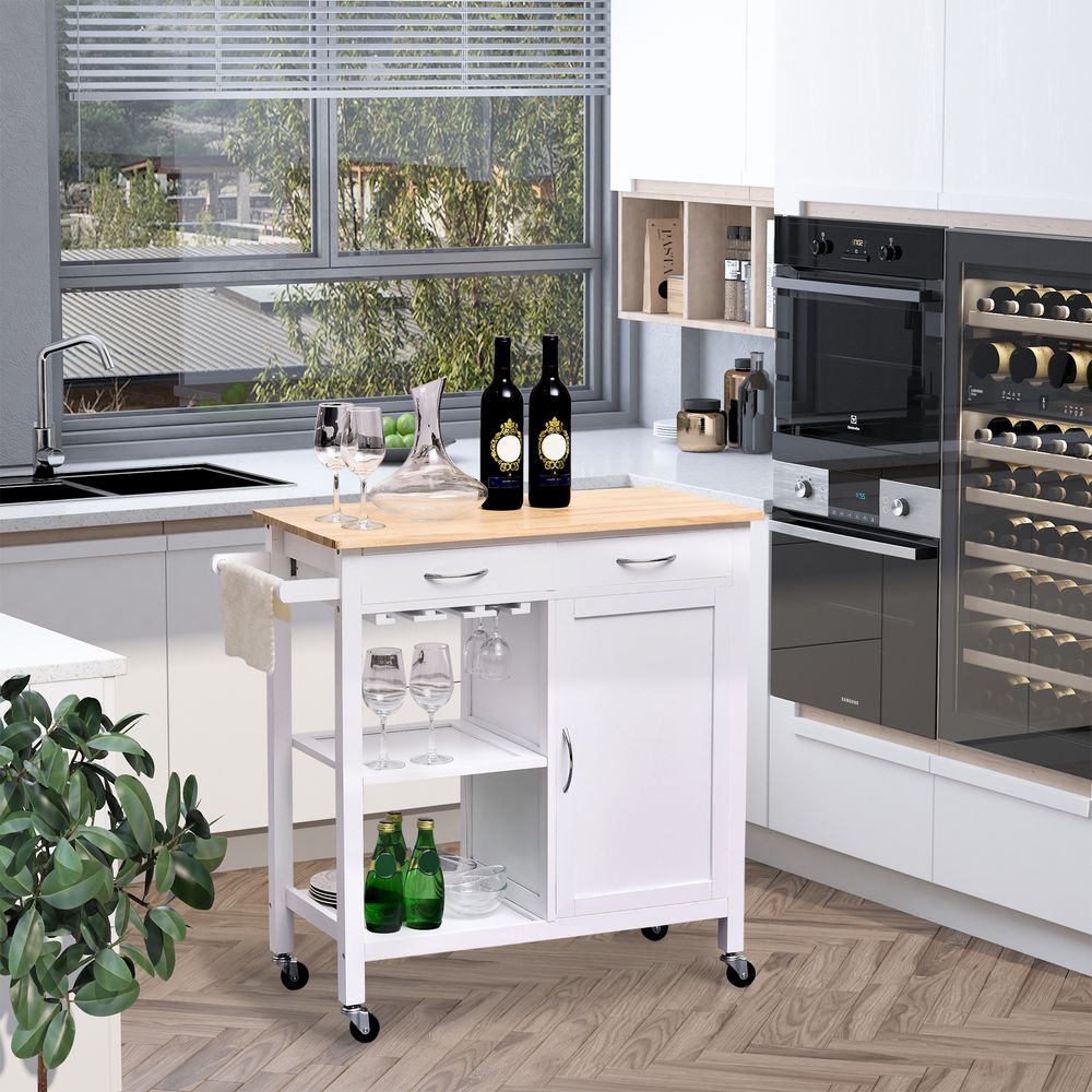 Trolley with 2 Drawers & 2 Shelves