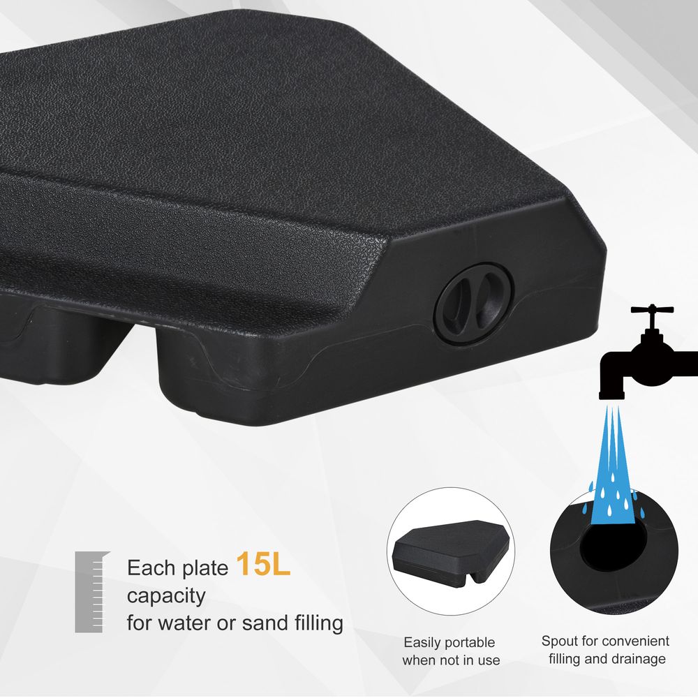 Weighted Umbrella Base 4 Piece