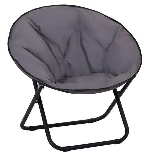 Folding Saucer Chair - Grey