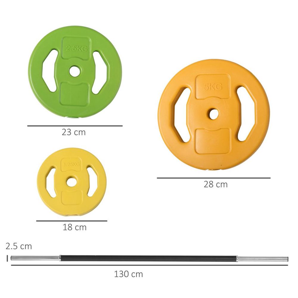 20kg Barbell Non Slip Handle Set