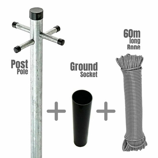 Galvanised Washing Pole
