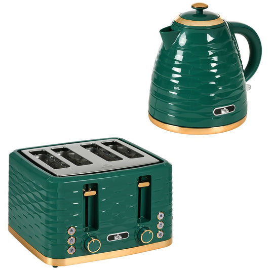 Kettle and Toaster Set Green